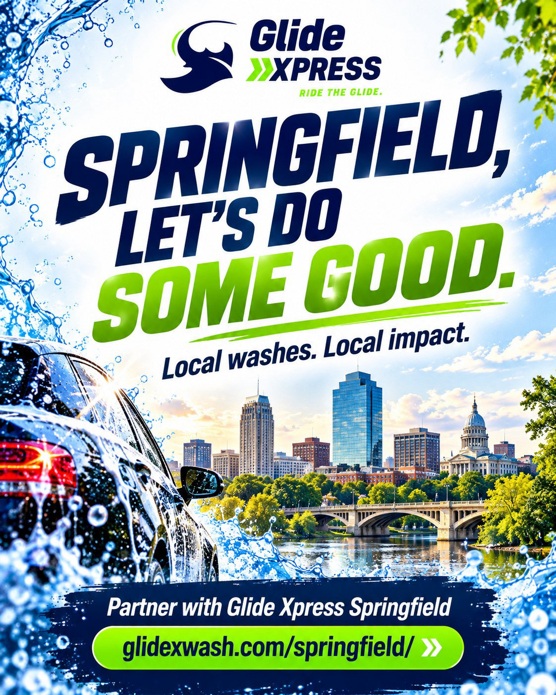 Glide Xpress Car Wash clean shiny vehicle after automated car wash in Cordova, TN 38018